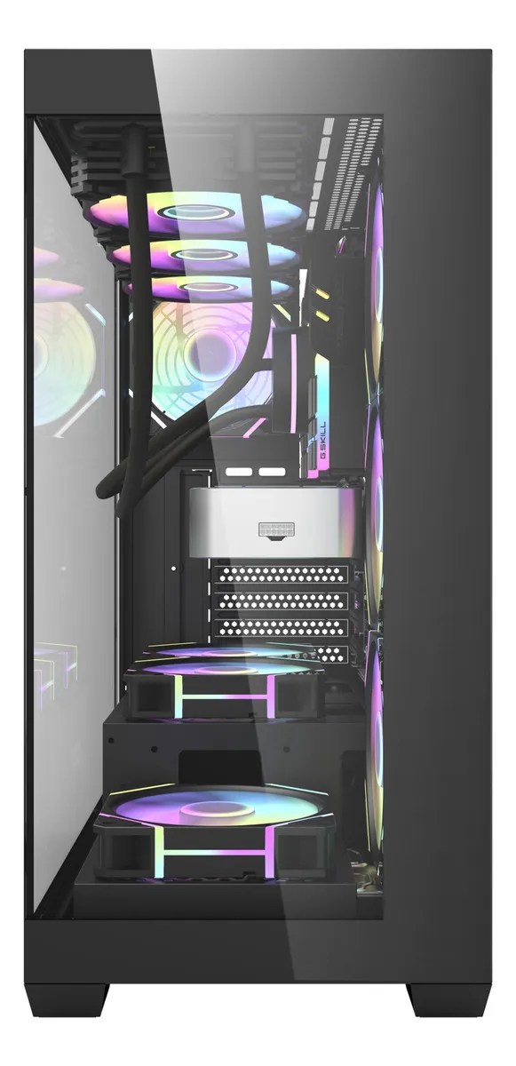 🖥️ Gabinete Gamer DarkFlash DS900 ATX Vidrio Templado RGB Negro - Imagen 4