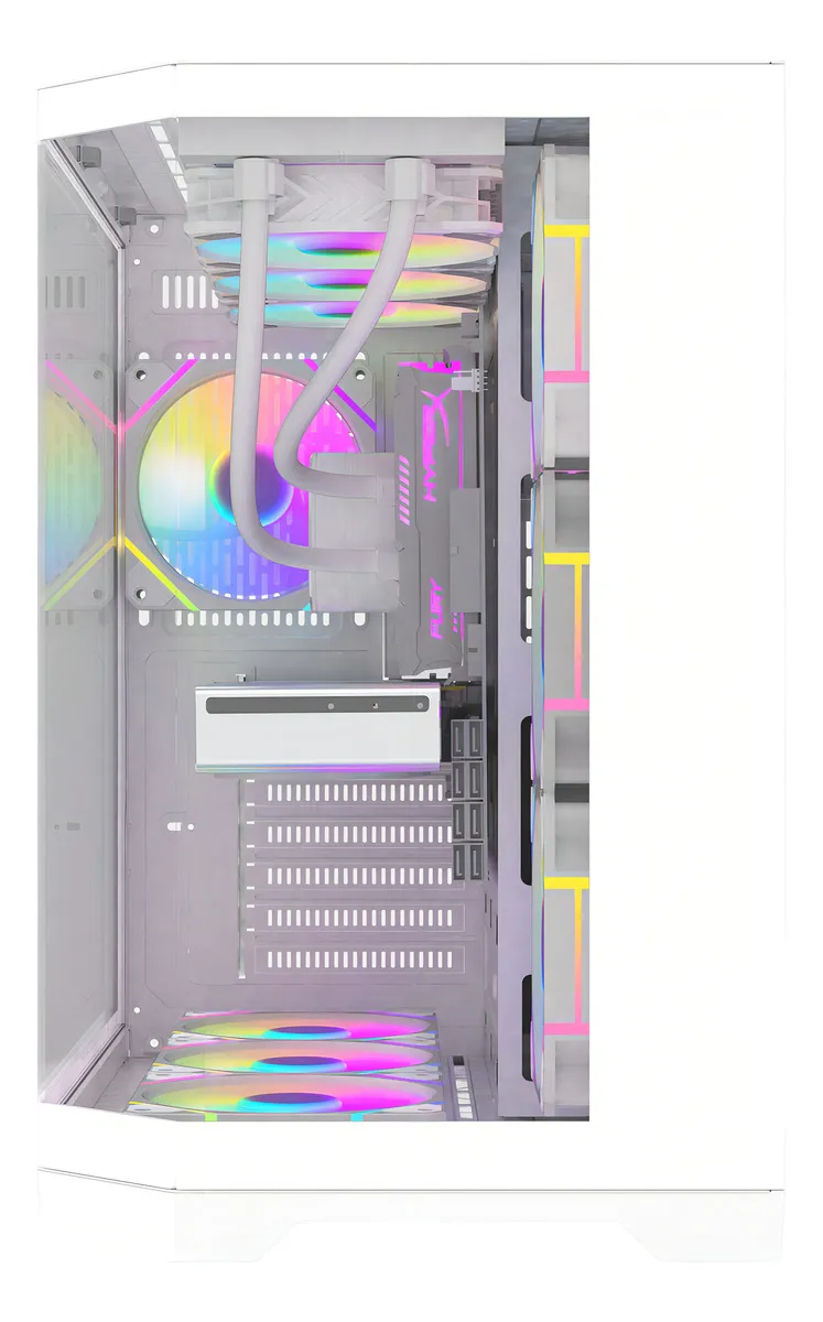 🖥️ Gabinete Gamer Aigo FT48 Pro ATX Triple Vidrio Templado con 4 Ventiladores A-RGB Incluidos - Imagen 10