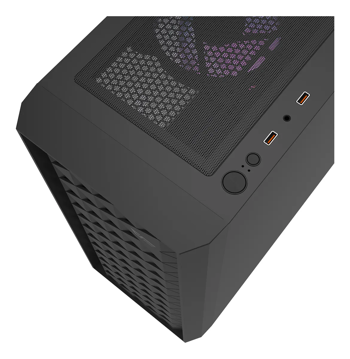 🖥️ Gabinete Gamer DarkFlash DK351 ATX con 4 Ventiladores RGB Incluidos y Panel de Vidrio Templado Negro - Imagen 8