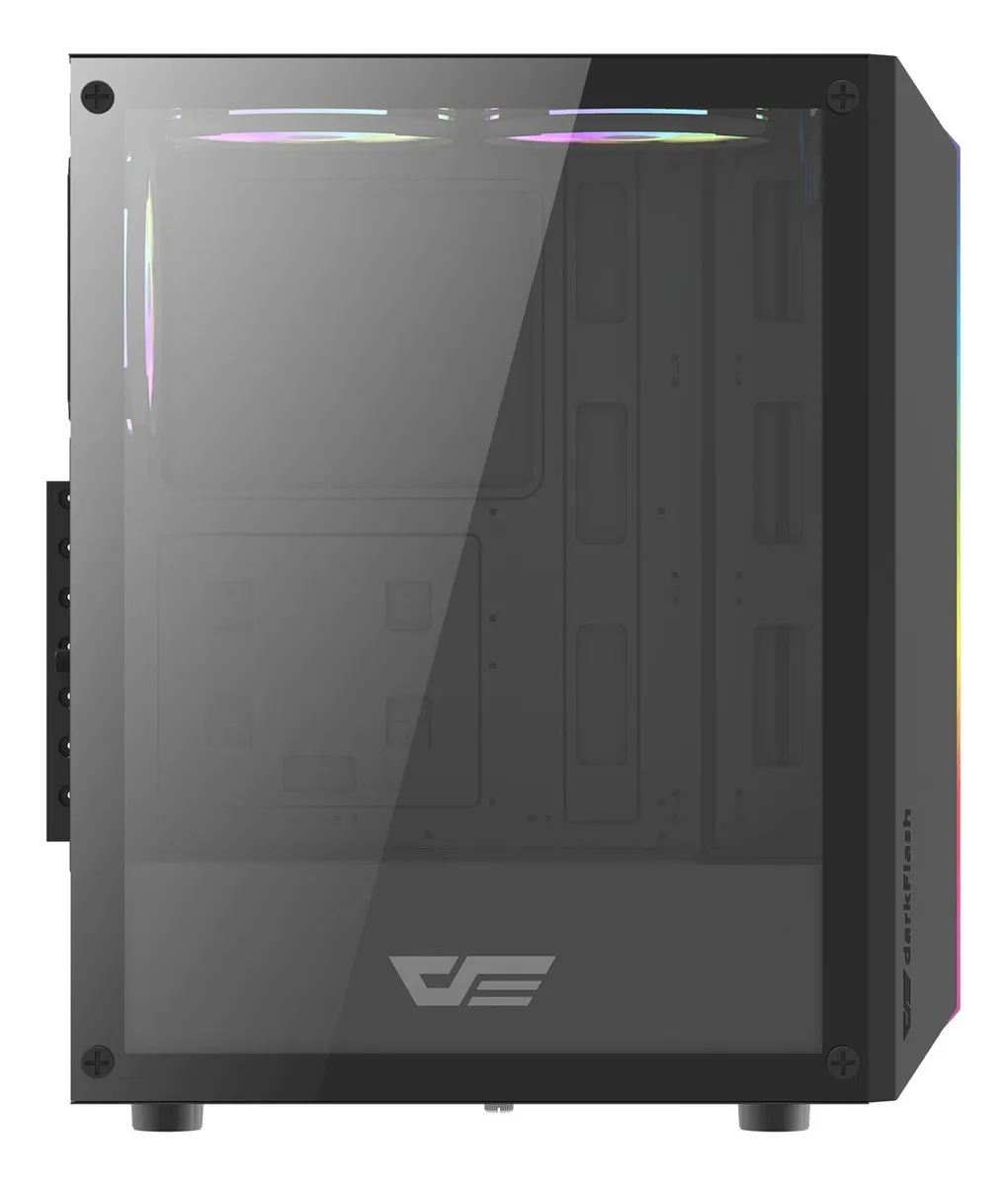 🖥️ Gabinete Gamer DarkFlash DK151 ATX con Panel Frontal ARGB y 3 Ventiladores RGB Incluidos - Imagen 7