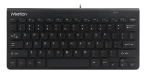 🏷️Teclado Compacto USB Meetion K400 Silencioso y Portable – Negro Español Latinoamérica