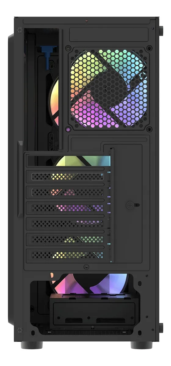 🖥️ Gabinete Gamer DarkFlash DK151 ATX con Panel Frontal ARGB y 3 Ventiladores RGB Incluidos - Imagen 6