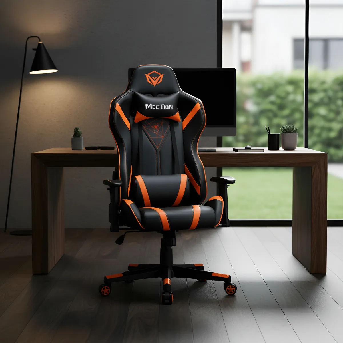 💺 Silla Gamer Meetion CHR15 – Negra/Naranja - Imagen 2