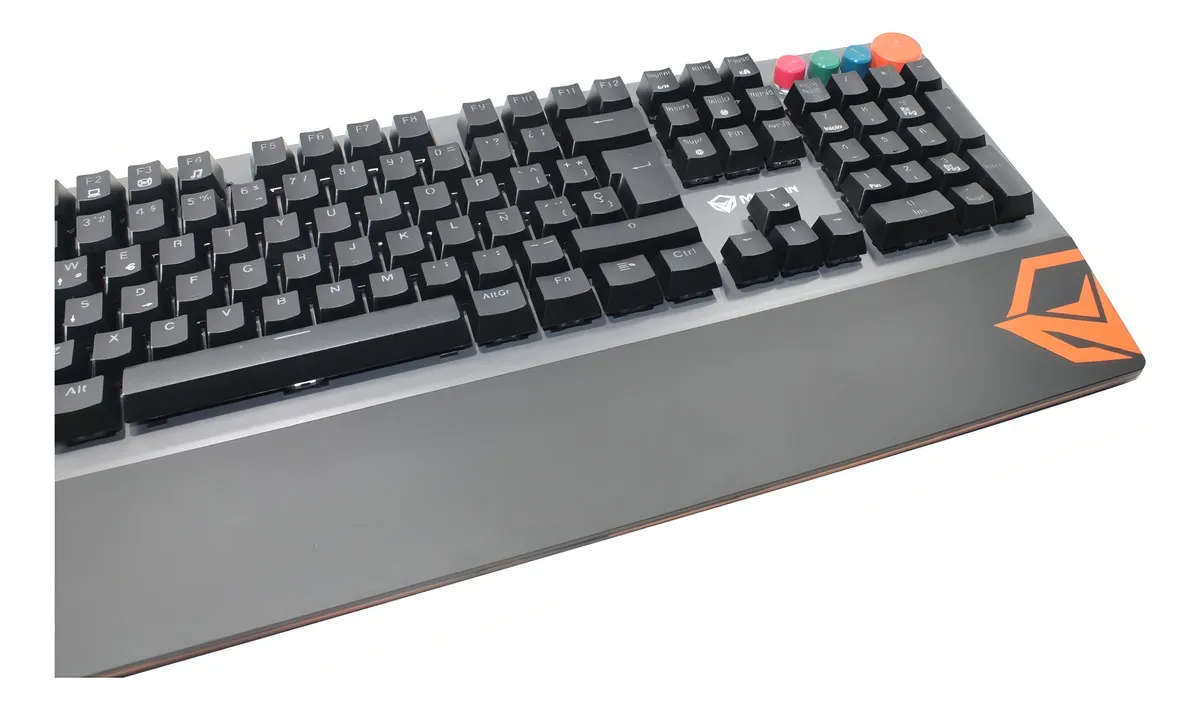 🏷️Teclado Mecánico con Reposamuñecas RGB MK500 Meetion – Negro - Imagen 5