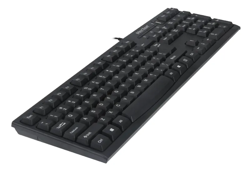 🏷️Teclado con Cable USB MT-K815 Español con Hub USB – Meetion Negro - Imagen 4