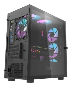 🖥️ Gabinete Gamer DarkFlash DLM21 Mesh M-ATX Vidrio Templado Negro