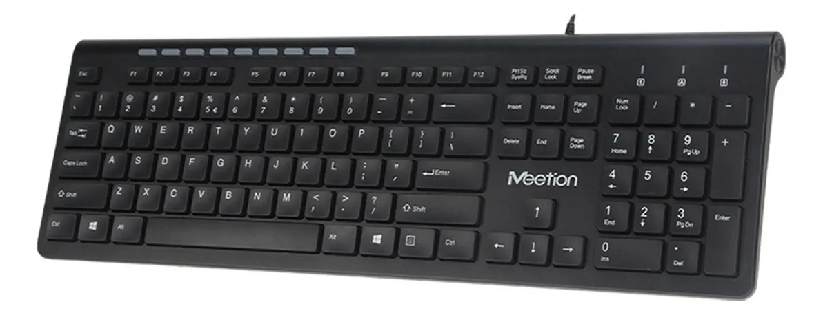 🏷️Teclado Alámbrico en Español K842M Meetion – Negro - Imagen 4