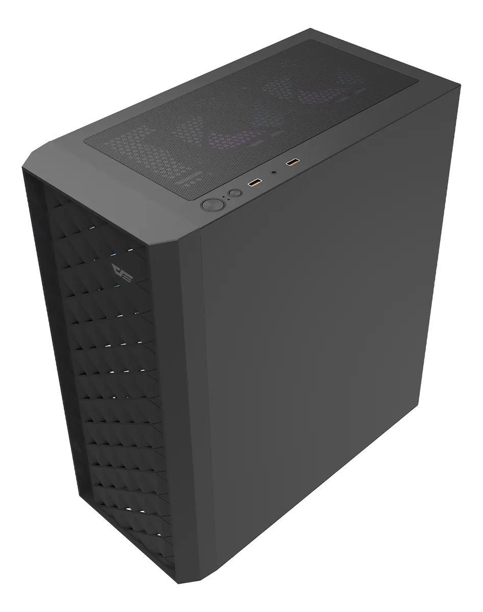 🖥️ Gabinete Gamer DarkFlash DK351 ATX con 4 Ventiladores RGB Incluidos y Panel de Vidrio Templado Negro - Imagen 2