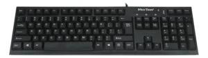 🏷️Teclado con Cable USB MT-K815 Español con Hub USB – Meetion Negro