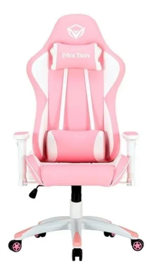 💺 Silla Gamer Meetion CHR16 – Rosa/Blanca