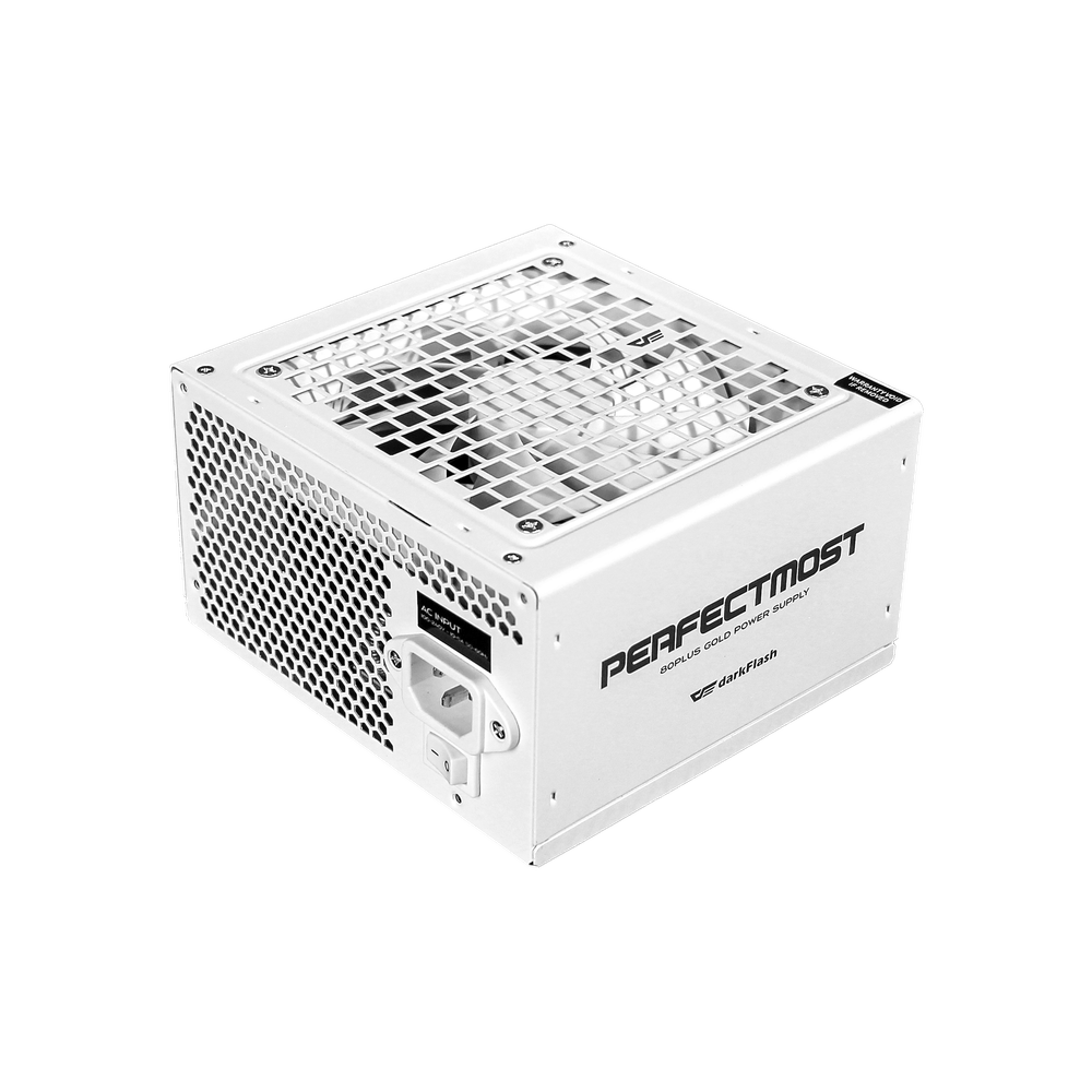 🔋 Fuente de Poder DarkFlash PMT750 White 750W Full Modular 80+ Gold – Blanca - Imagen 2