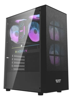 🖥️ Gabinete Gamer DarkFlash A290 Mesh ATX Compacto con Vidrio Templado y USB 3.0 Negro