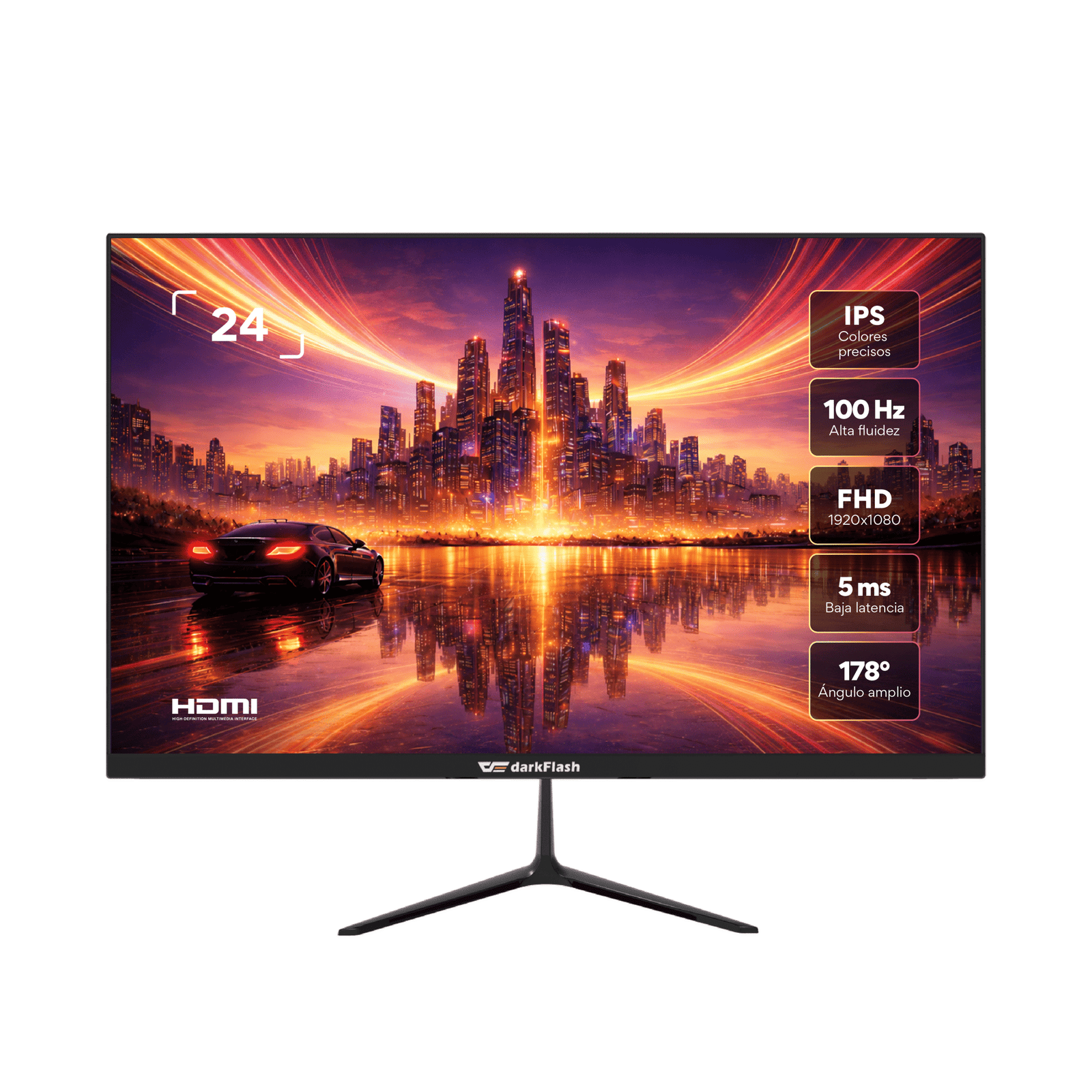 🖥️ Monitor DarkFlash G243FW 23.8” FHD IPS 100Hz – Negro
