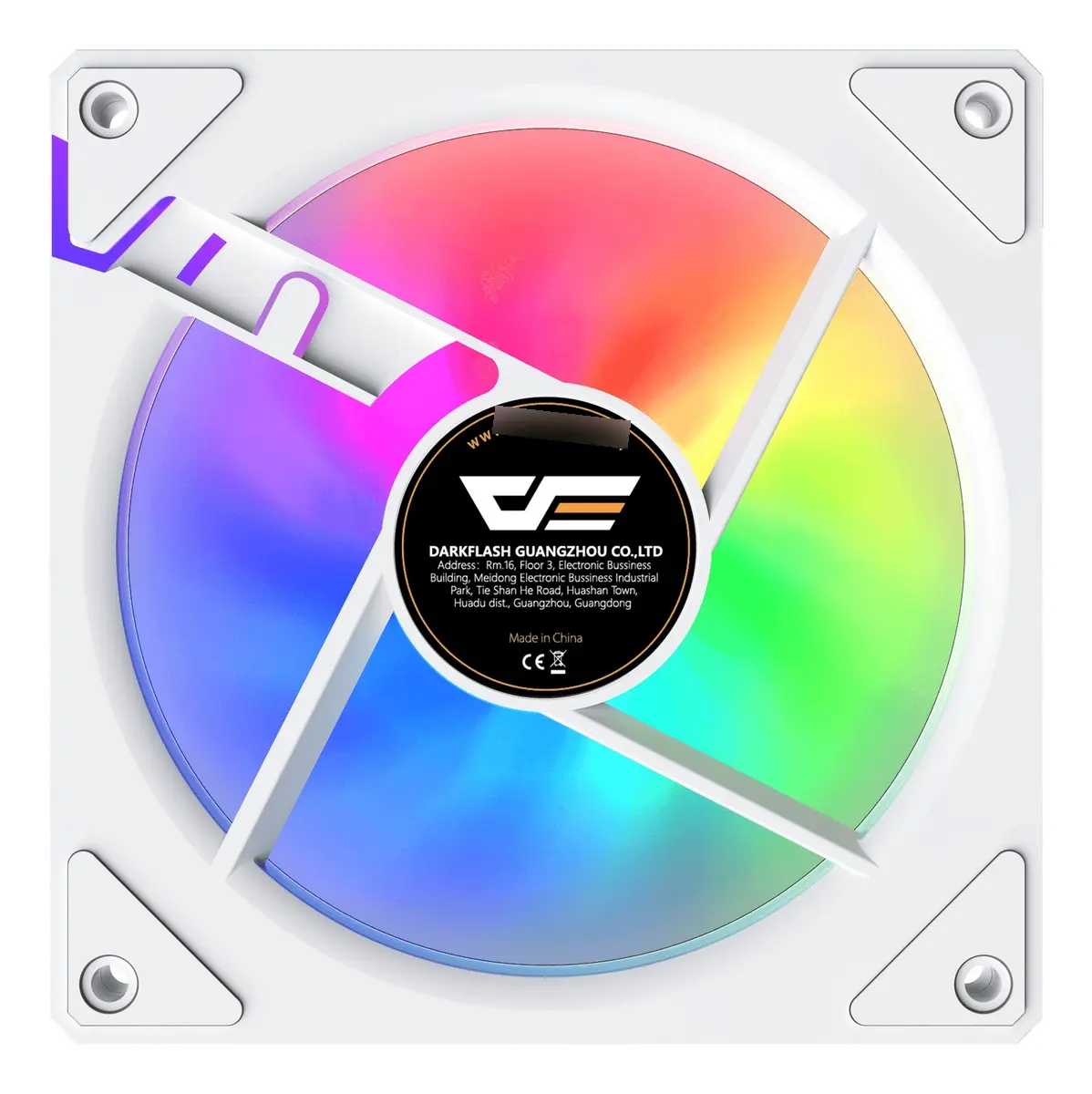 🌀 Ventilador DarkFlash L17 PWM ARGB 5V 120mm – Blanco