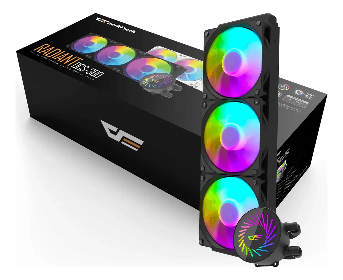 💧 Refrigeración Líquida DarkFlash DCS-360 ARGB 360 mm - Negro - Imagen 4