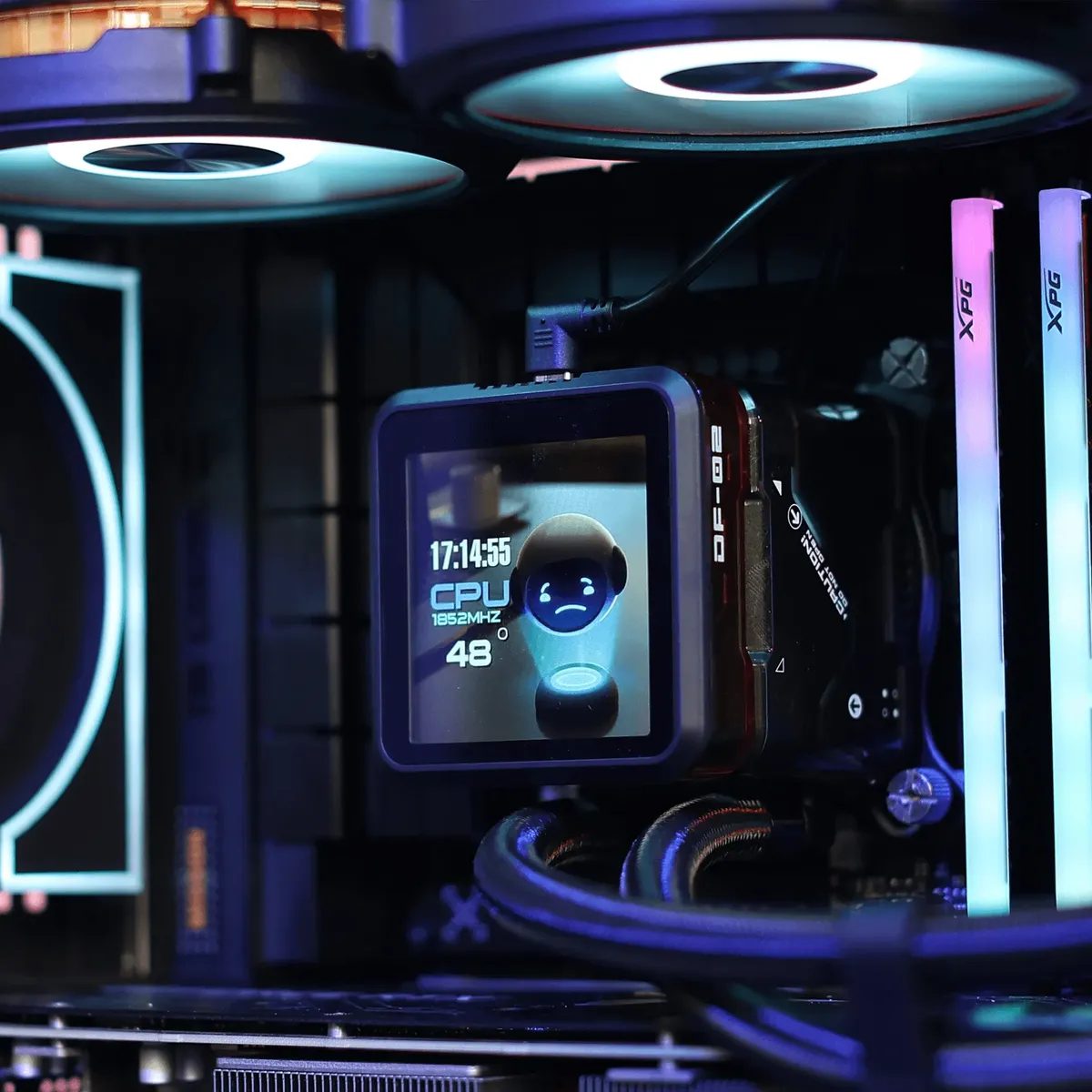 💧 Refrigeración Líquida DarkFlash DE360 Pantalla IPS ARGB – Negro - Imagen 5