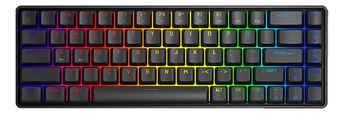 ⌨️ Teclado Magnético DarkFlash EZ68 65% RGB 8000Hz – Negro - Imagen 5